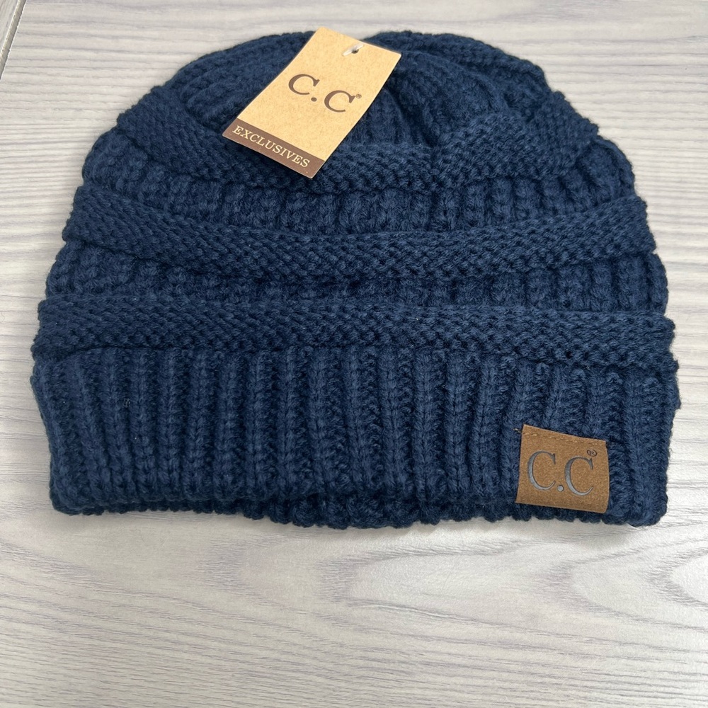 C.C Beanie - Navy Blue - Adult